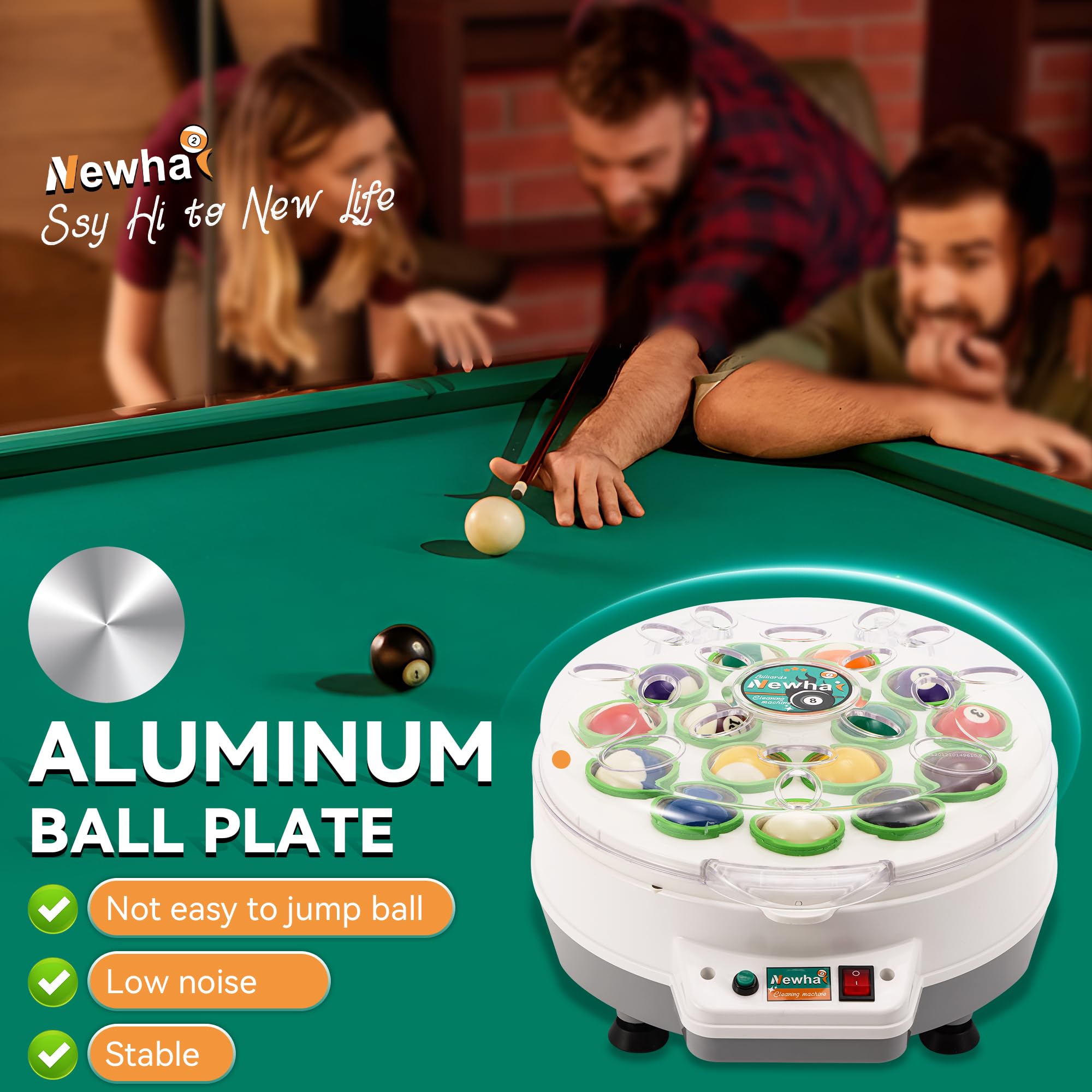 Prize Pool Machine Mua Newhai Upgraded Aluminum Pool Ball Cleaning Machine Electric ...