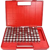 HFS 84 Pc Minus Pin Gage Set M6(-), 0.833-0.916 Inch, 0.0002 in Tolerance | 60-62 HRC steel; 0.001 in increments; 2 in pins, etched sizes and storage case for machining, hole and bushing inspection