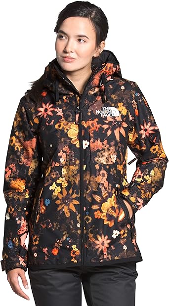 orange north face ski jacket