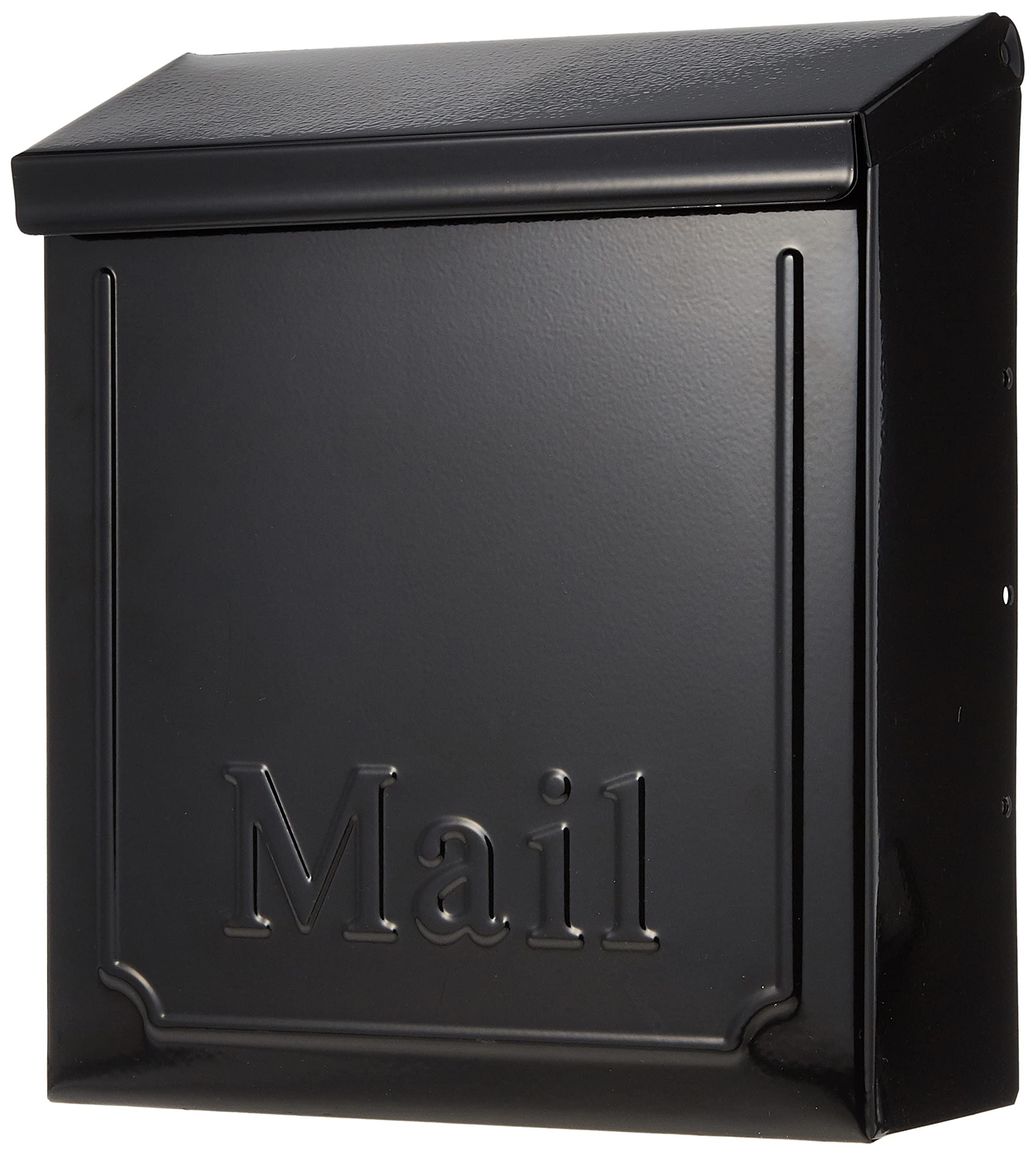 GIBRALTAR THVKB001 Black Townhouse Wall Mount Mailbox, 10.1"