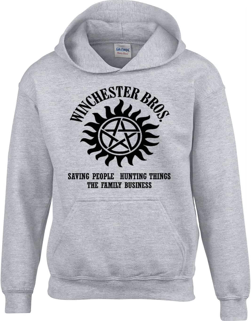 Crown Designs Winchester Brothers Horror Teen Fiction TV Show Inspired Gift Unisex Hoodies for Men, Women & Teenagers
