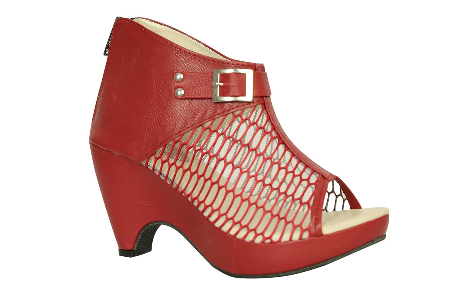 womens fashion pro net casual peeptoed heels