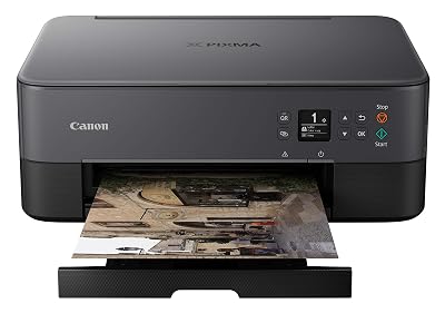 Canon TS5320 All in One Wireless Printer, Scanner, Copier with AirPrint, Black, Amazon Dash Replenishment Ready