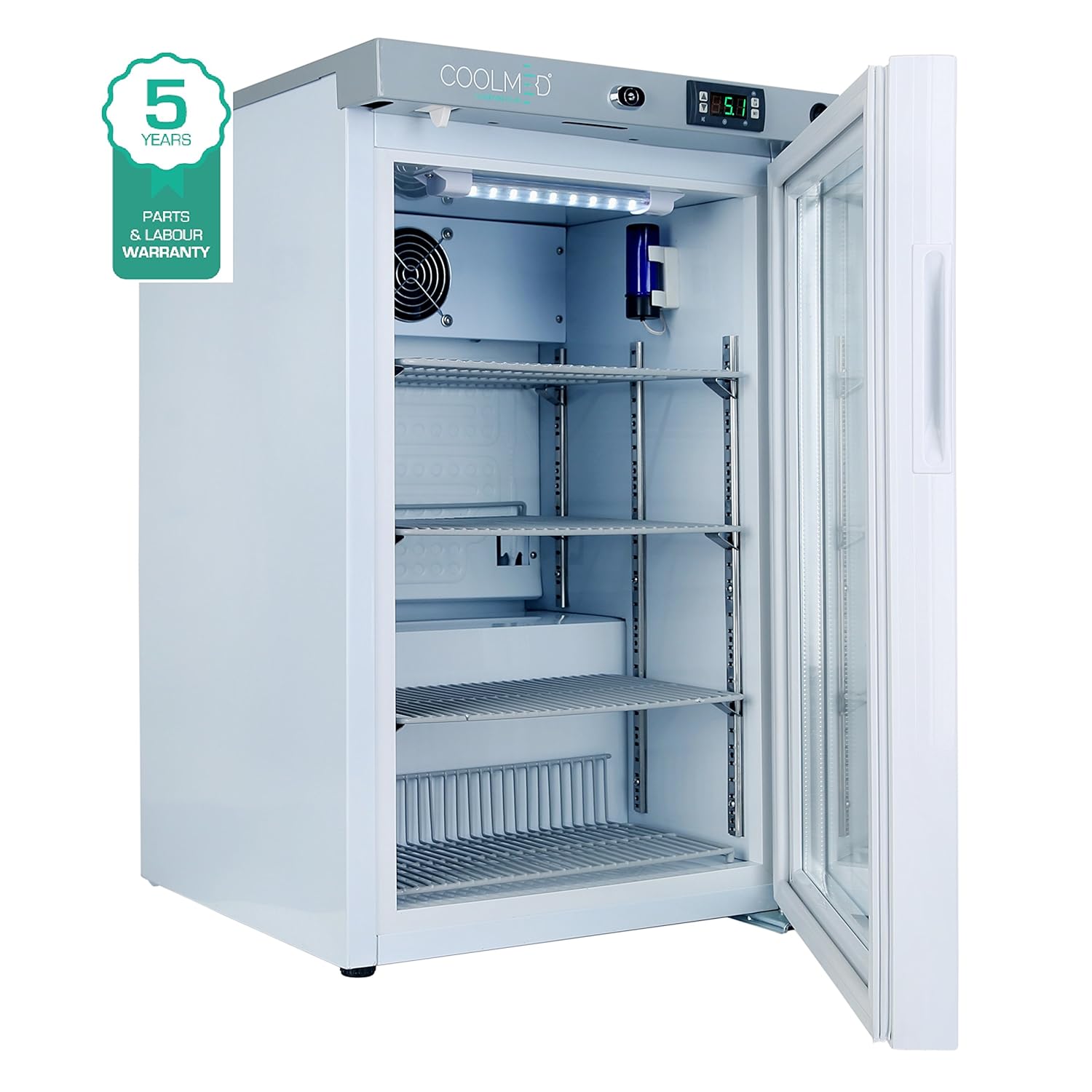 CoolMed CMG59 - Frigorífico médico para puerta de cristal, 59 L ...