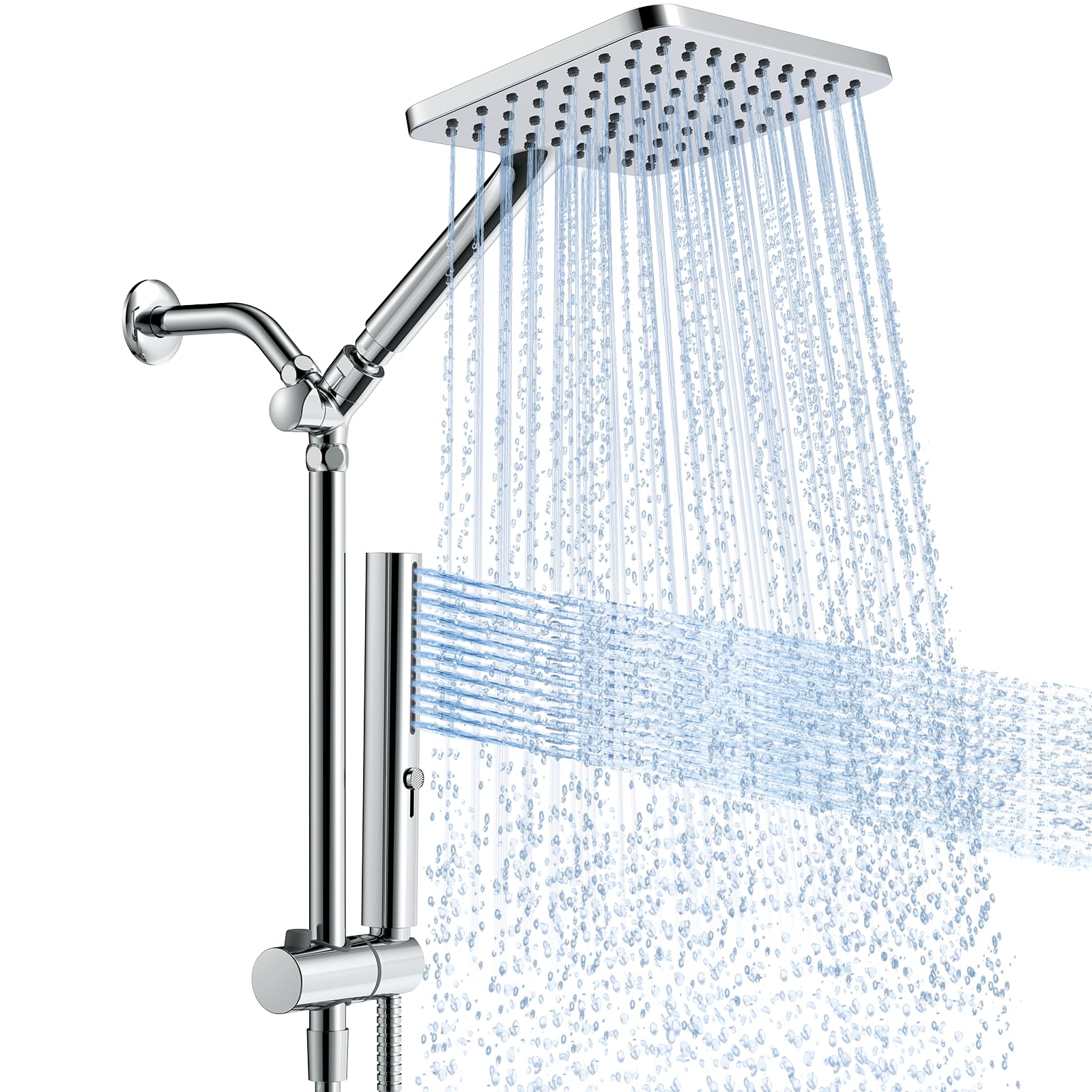 Hombeter Shower Heads with Handheld Spray Combo, 10 Inch High Pressure ...