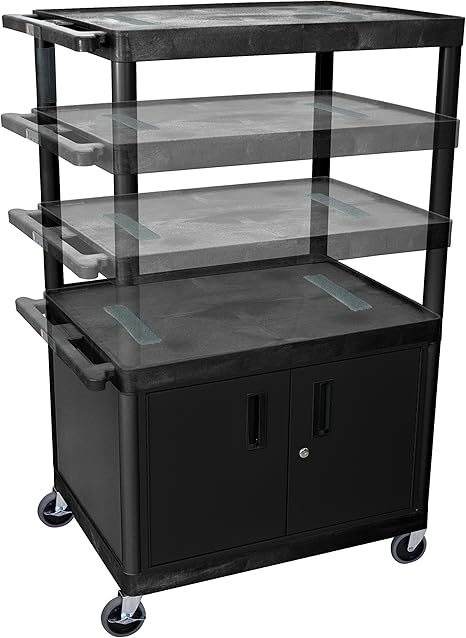 Amazon Com Dmd Multi Height Av Cart 3 Shelf Presentation Station