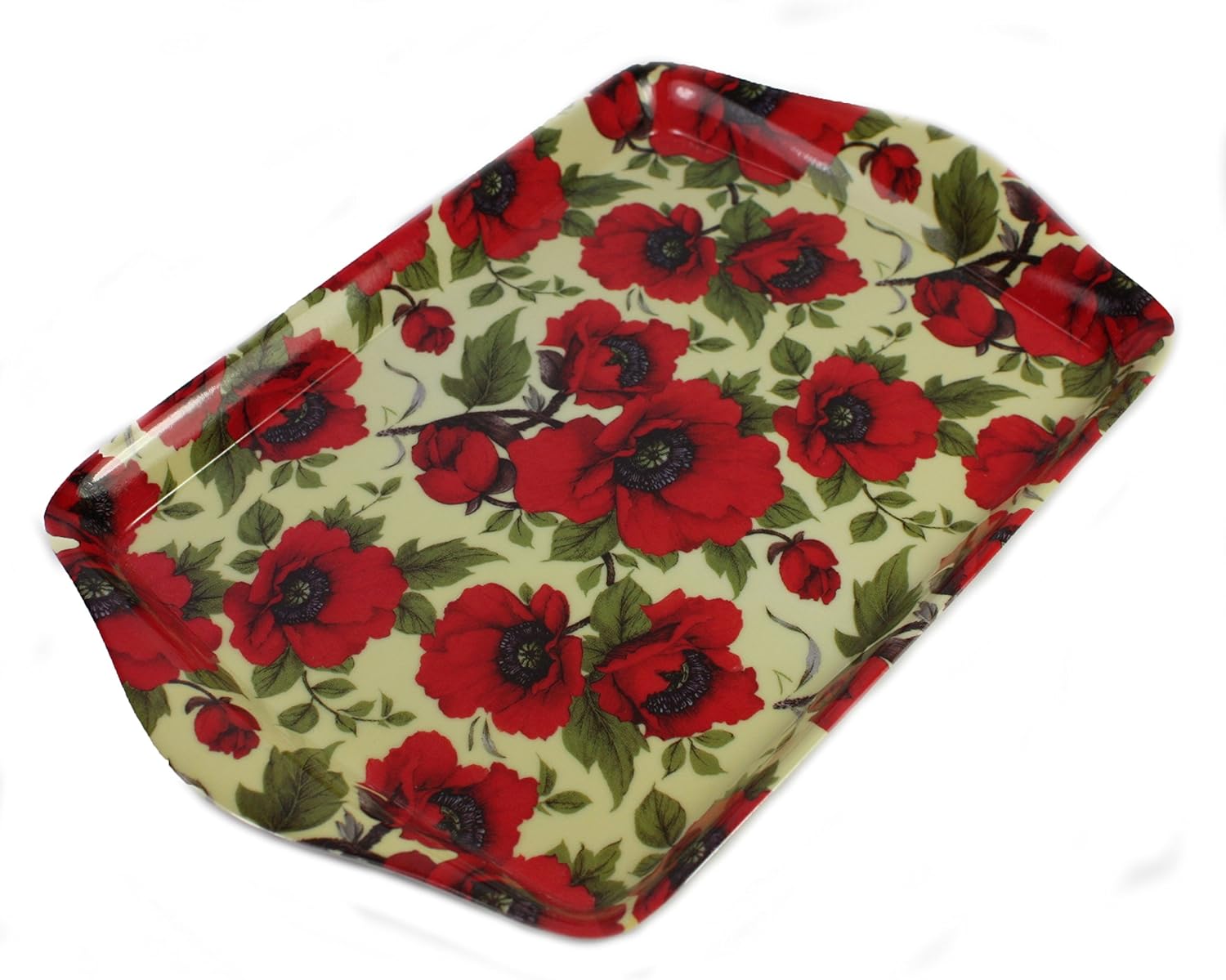 Red Poppy Small Snack Tray Amazon.co.uk Kitchen & Home
