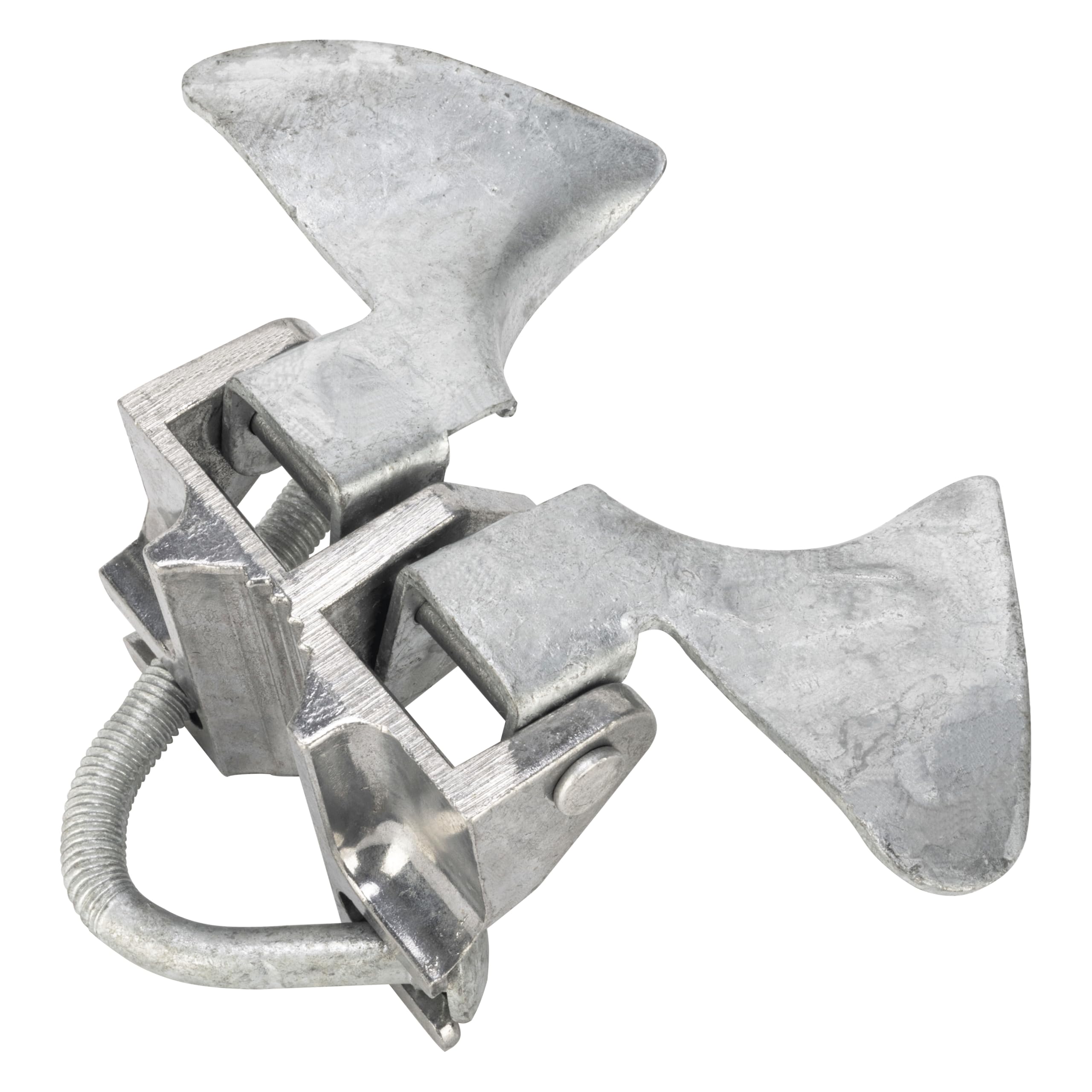 Photo 1 of Dreamxiang Chain Link Butterfly Gate Latch, Chain Link Fence Latch Kennel Gate Latch for 1-3/8" Gate Frame and 2-3/8" Gate Post, 1 Pack