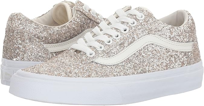 vans chunky glitter old skool womens shoes