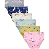 Boboking Little Girls Comfortable Undies Toddler Kids Soft Briefs Panties | Breathable Cotton Elastic Waistband
