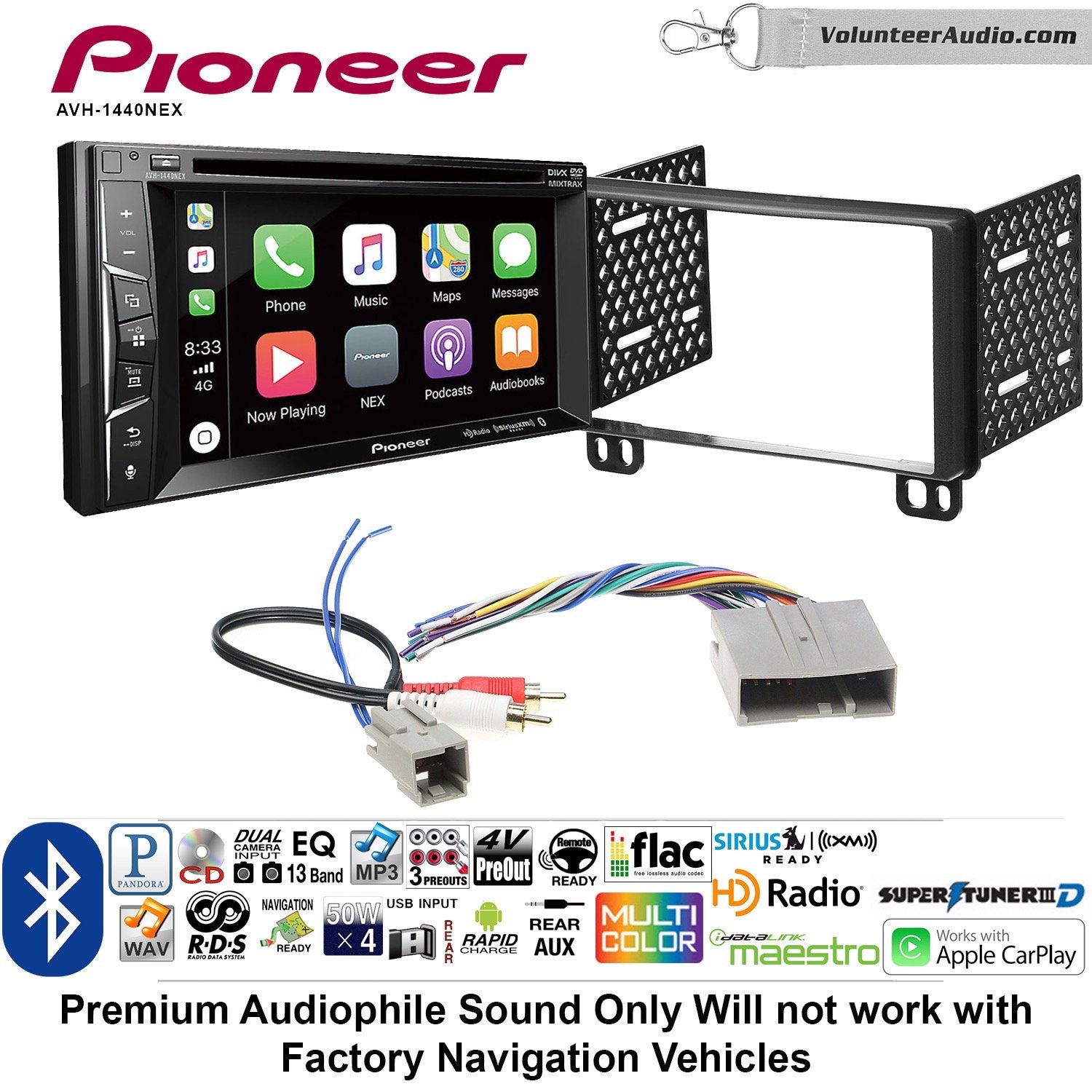 楽天1位 ボランティアオーディオパイオニアavh 1440nexダブルdinラジオインストールキットwith Apple Carplay Bluetooth Hdラジオfits 03 06 Expedition 04 06ナビゲータ B07dnkcrvj 最新の激安 Alanbaanews Com