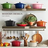 Overmont Indigo Enamelled Cast Iron Round Casserole Dish 5.2L 26cm view 7