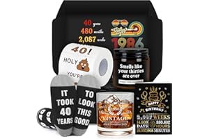 40th Birthday Gifts Men Funny 40 Year Old Gifts for Men Novelty Gift for 40th Birthday Man Cool 1986 Gift Ideas for Man 40s H