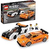 LEGO Speed Champions McLaren Solus GT & McLaren F1 LM 76918, Featuring 2 Iconic Race Car Toys, Hypercar Model Building Kit, C