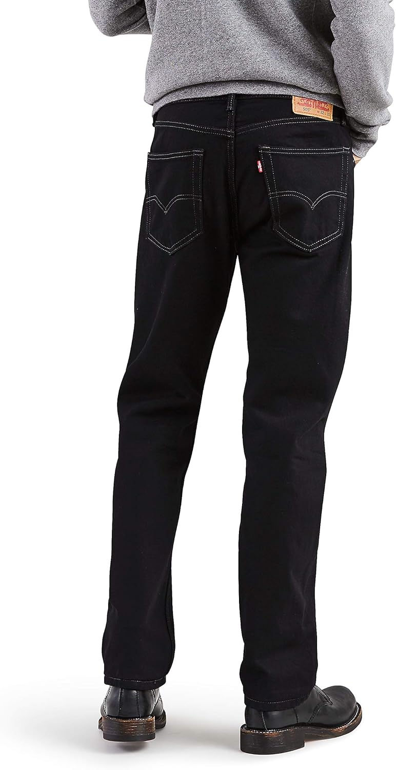 levis 505 black jeans