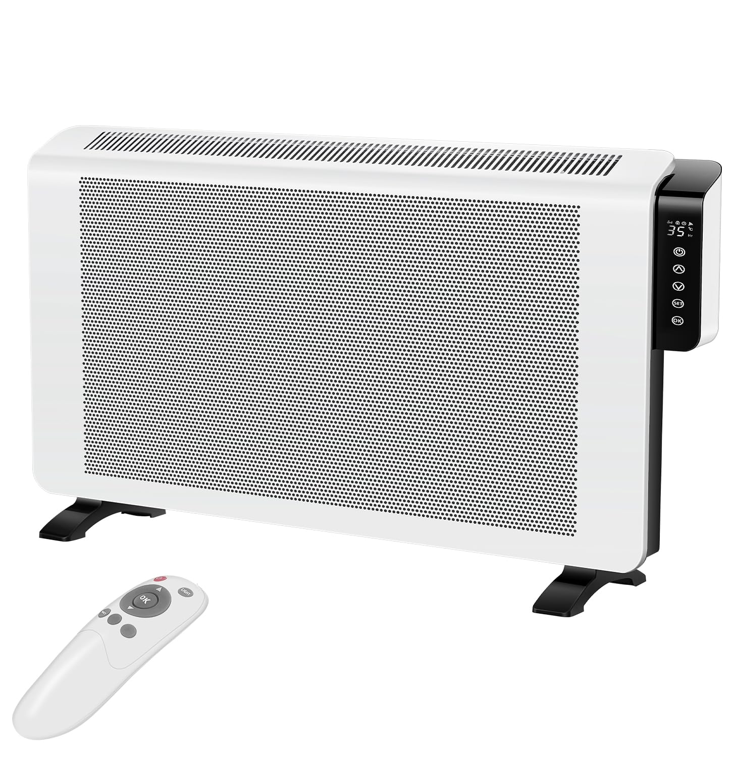 Photo 1 of **PARTS ONLY***Convection Space Heaters for Indoor Use Large Room, 1500W Infrared Bathroom Heater with Remote, IPX4, 24Hrs Timer, Stand & Wall Panel Heater with Adjustable Thermostat for Office Bedroom Use