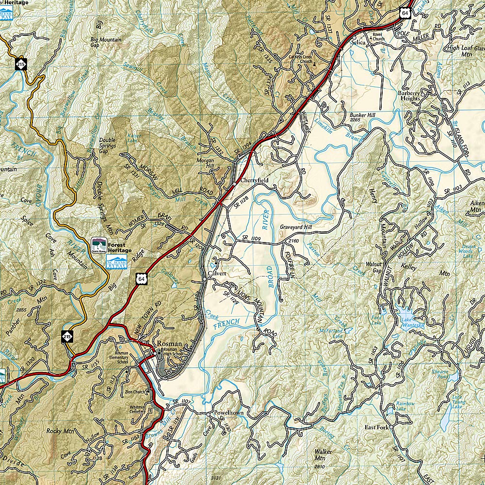 pisgah mtb trail map
