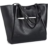 Large Tote Bag for Women Work 25L Travel Vegan Leather Ladies Handbags Weekender Purses