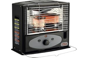 Dyna-Glo RMC-55R7B Indoor Kerosene Radiant Heater, 10000 BTU, Black