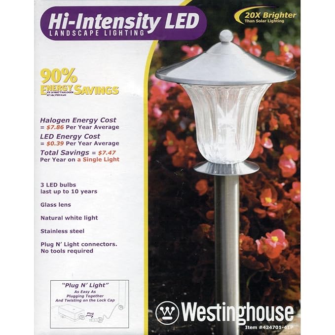 Westinghouse HiIntensity LED Landscape Lighting Stainless Steel Finish Item