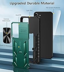 FNTCASE for Samsung Galaxy S23 Phone Case: Military