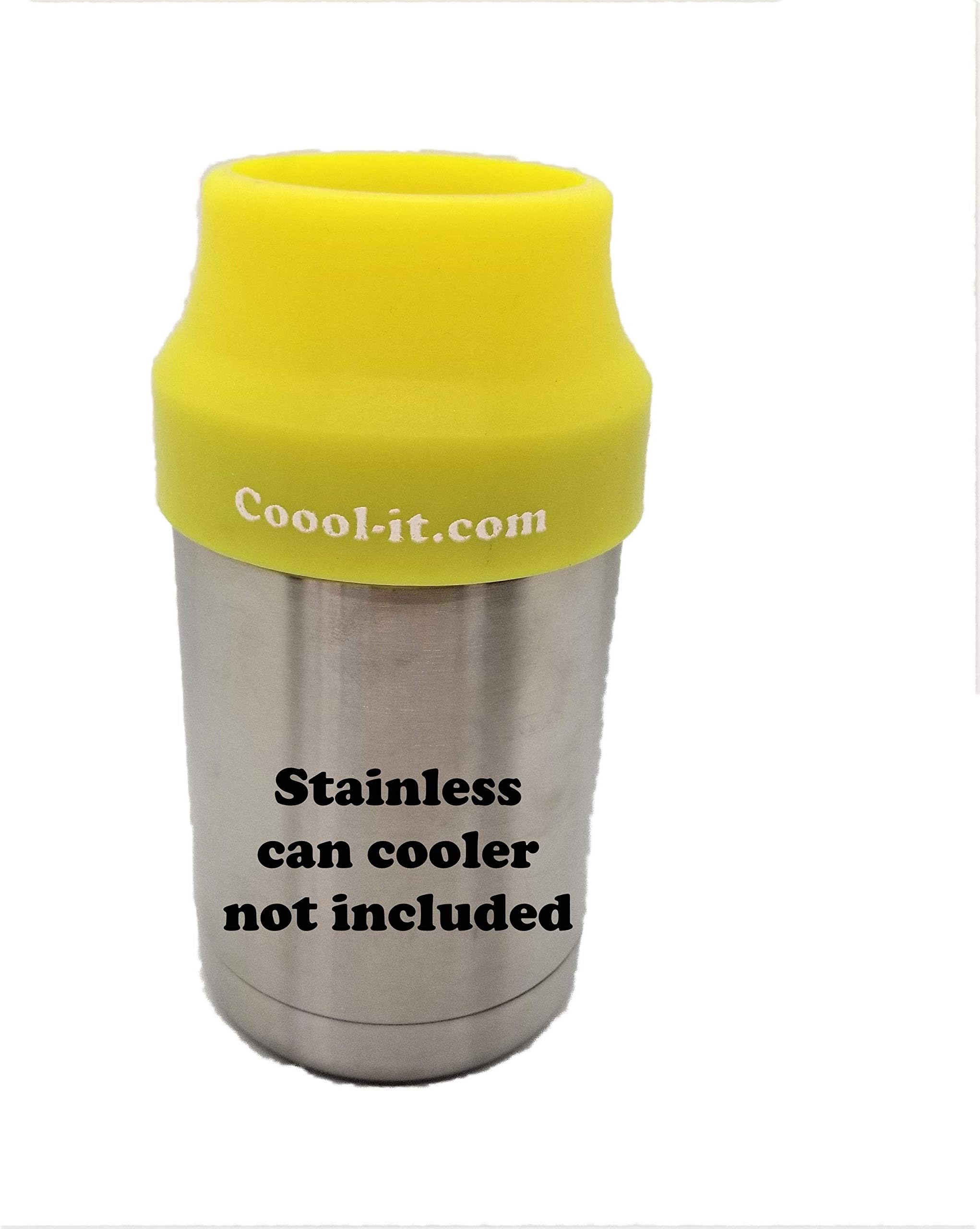 Coool-it Silicone Adapter for 12 Ounce Tall Slim Cans, Compatible With Yeti Type Stainless Can Coolers. Mich Ultra, Truly, Beer and Spiked Seltzer Drinks Fit Snug and Stay Cold for Hours. Adapter Only
