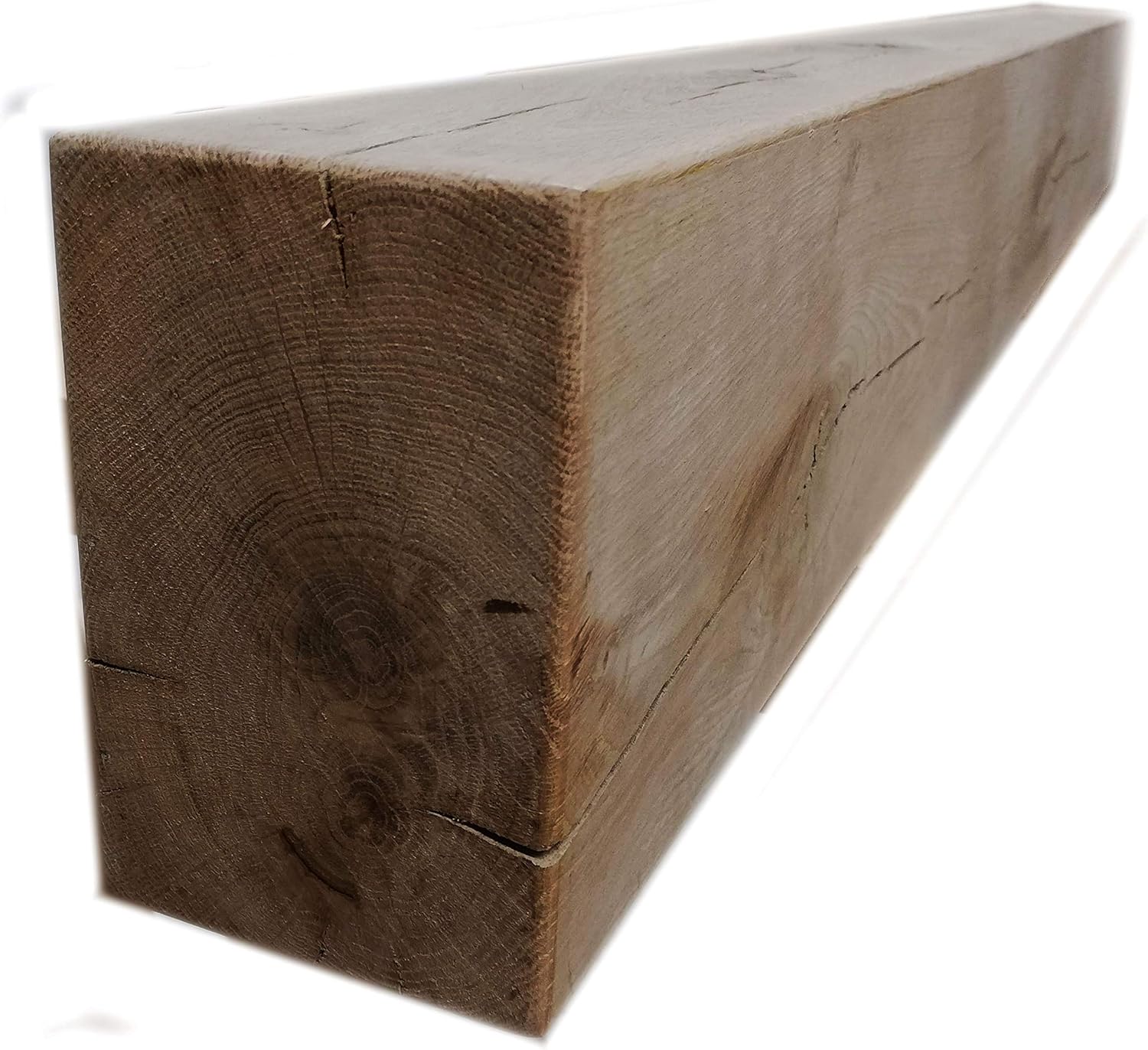 Freischwebendes Regal, Eichenbalken für Kamin, massiv, Kaminsims