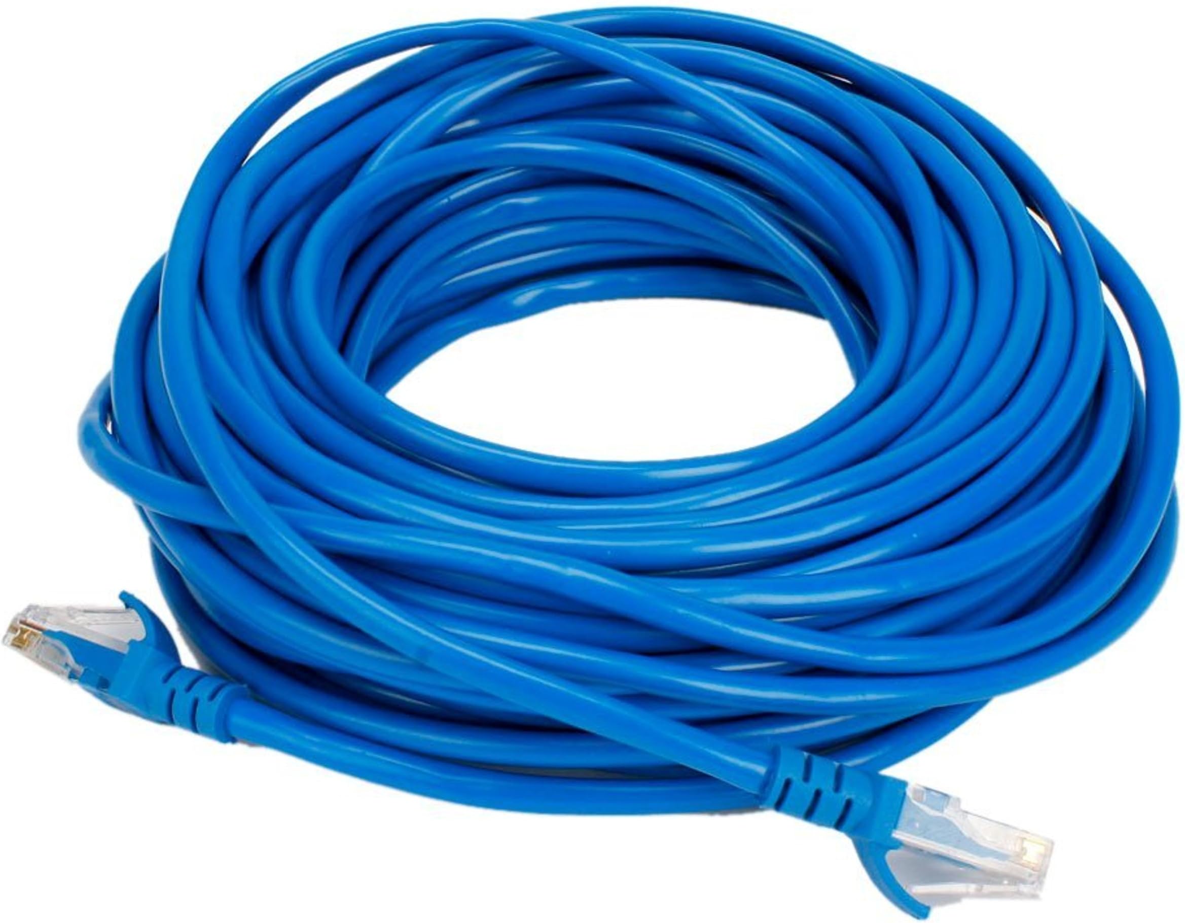 PremiumAV 15-Meter CAT5E RJ45 Ethernet LAN Cable Blue – High-Speed Internet Patch Cord for Router, Switch, Modem, PC, Gaming Console, CCTV, LAN Network, Compatible with Cat5/Cat5e Devices