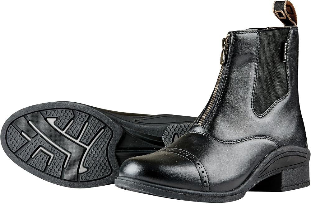 Dublin Altitude Zip Paddock Boots Black Childs 10