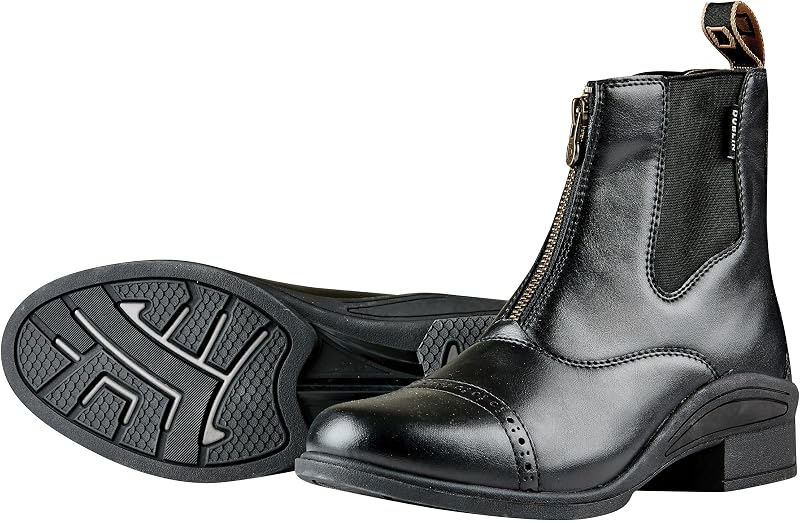 Dublin Altitude Zip Paddock Boots Black Childs 10