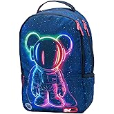 streetart Graffiti Backpack Designer Travel Daypack 15.6" Laptop Lightweight Multi Compartment Storage Adult backpack (Astro Mikey)