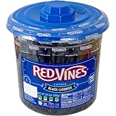 RedVines Licorice Twists, Black Licorice Flavor, 3.5 Pound Resealable Tub, Soft &amp; Chewy Candy