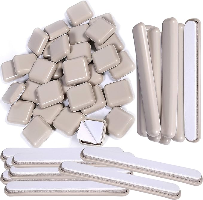 Liyic 48 Combo Pack SelfStick Carpet Gliders for Chair32PCS 1inch