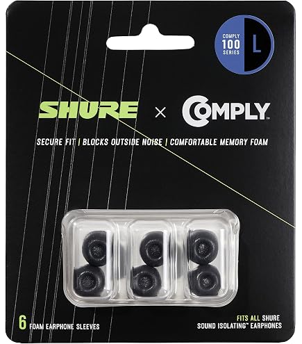 Amazon.com: Shure EAYLF1-10 Yellow Foam Sleeves (10 Included/5