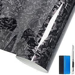 LZLRUN Forged Gloss Carbon Fiber Vinyl Wrap Roll