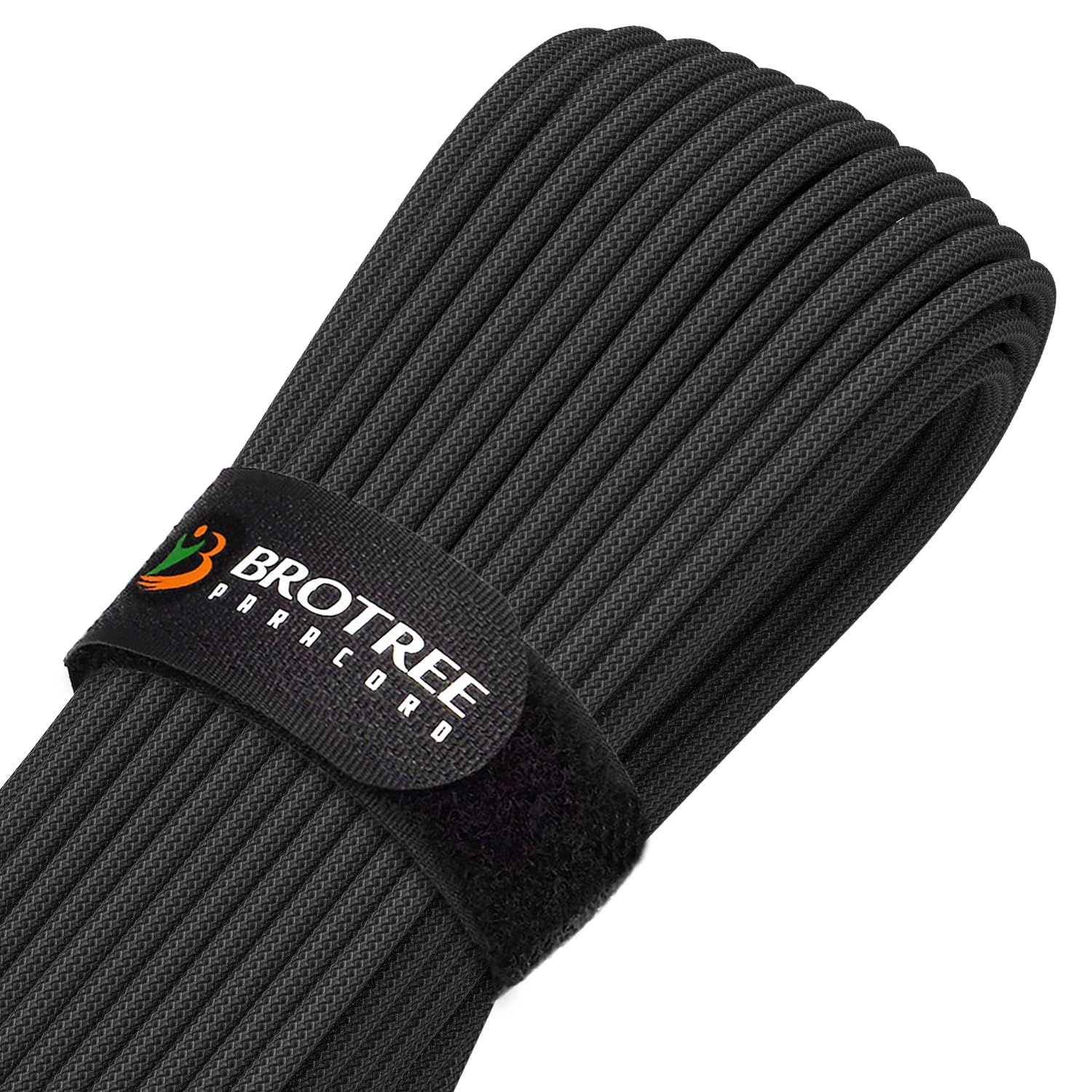Brotree Paracord 4mm 30M 9 Strands 100% Nylon Rope Type 3 Parachute Cord for Outdoor, Bracelet, DIY - 280kg Breaking Load (Black)