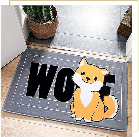 Amazon 屋内玄関マット 増粘滑り止め吸水掃除が簡単サポートフロアマット玄関 正面玄関 台所 テラスに最適 犬 40 60センチメートル 16 24インチ 玄関マット オンライン通販