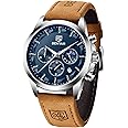 BENYAR AKINGHT Men's Watch Quartz Movement Watches for Men 3ATM Waterproof Men's wristwatches Multifunctional Chronograph with dial Date Display Business Casual