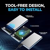 SABRENT EC-UM30 SSD Enclosure Aluminium 2.5" SATA to USB UASP LED view 6