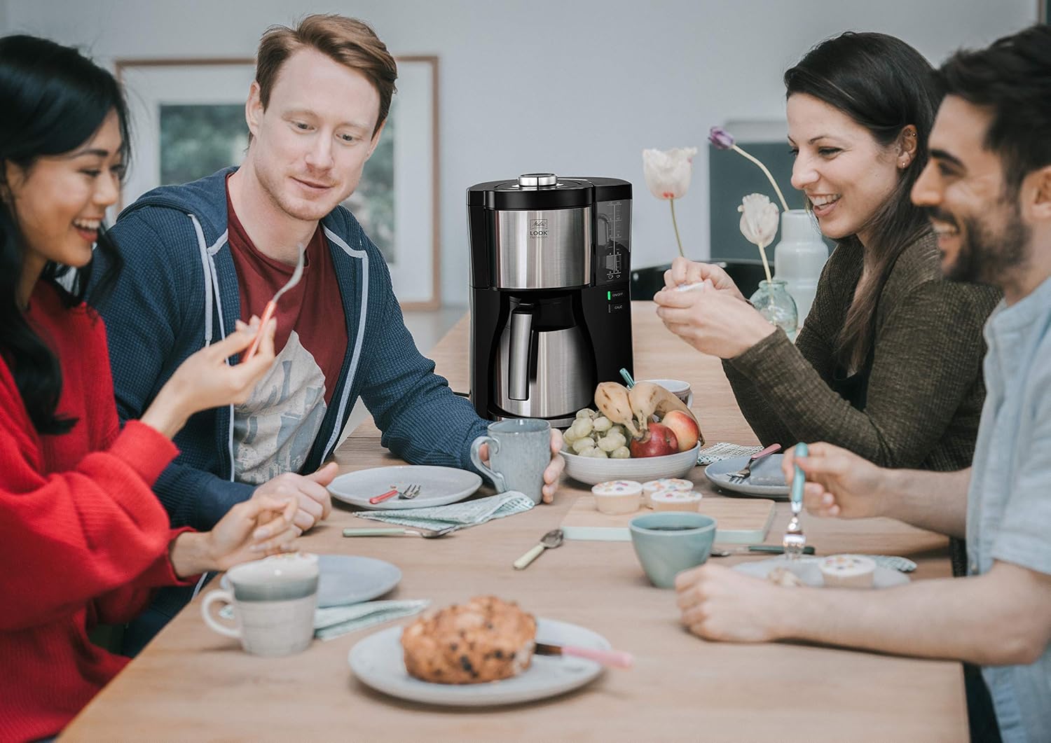 Melitta Filter Coffee Machine, Look V Therm Perfection Model, Stainless Steel, Black, Art. 6769050 - Image 4