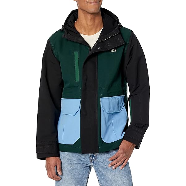 Lacoste Men's Long Sleeve Aop L Full Zip Hoodless Blouson