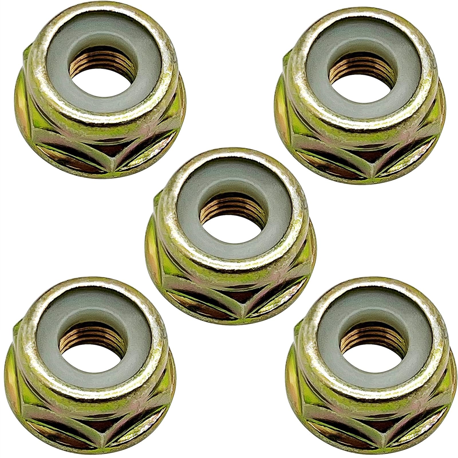 10 PCS Universal Left Hand Thread Blade Nut M10 x 1.25 Replacement for String Trimmer Brush Cutter Gear Head Blade Case Accessories