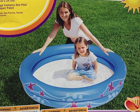 2 ring inflatable pool
