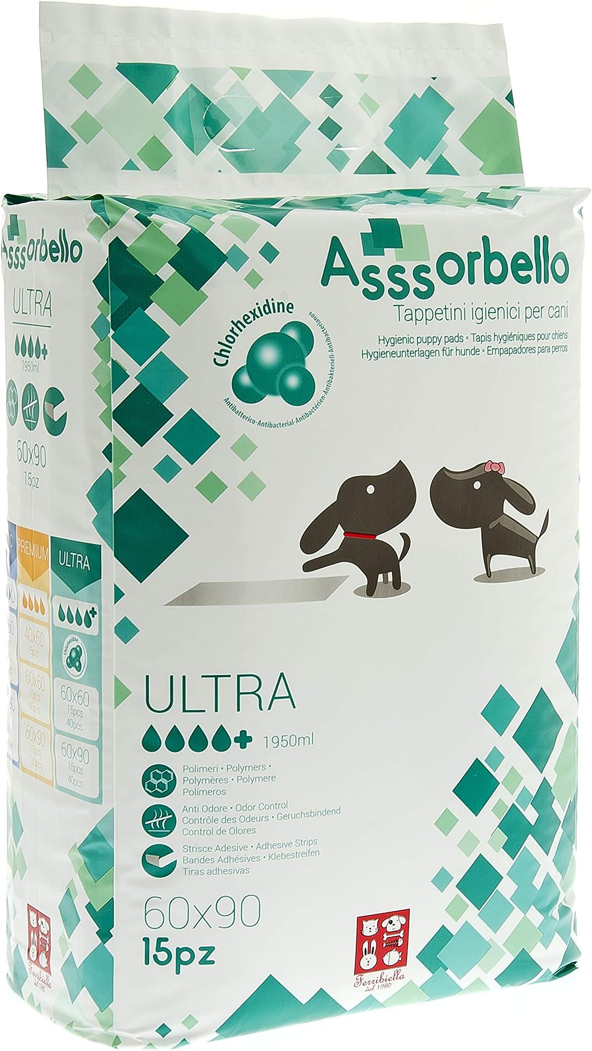 Ferribiella Hygienic mats for dogs (8 x 15 pieces)