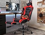Gaming Chair, Height Adjustable Swivel Rolling