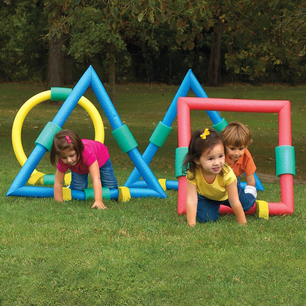 Amazon Com Foam Geometric Shapes For Kids Obstacle Course Toys