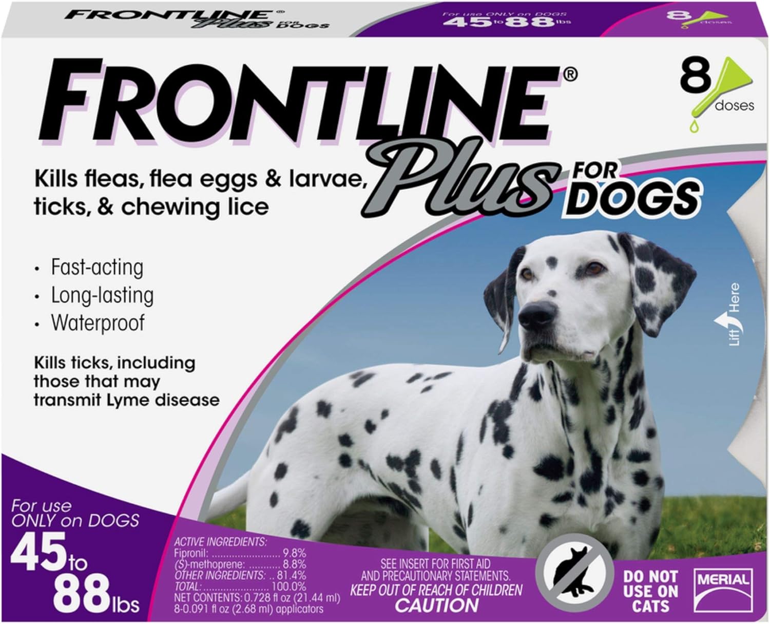 frontline plus extra large dog