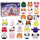Plush Advent Calendar for Kids, 24 Pcs Mini Christmas Plushies Countdown Gift, Holiday Countdown Gift for Girls Boys