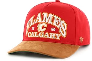 47 NHL Calgary Break Wood Suede Hitch Snapback Hat - Red