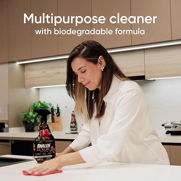 PINALEN LUXURY SCENT LIQUID MULTIPURPOSE CLEANER – OPULENCE BLOOM – 28 FL OZ – ALL PURPOSE CLEANER FOR KITCHEN, BATHROOM, FLOORS & SURFACES